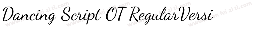 Dancing Script OT RegularVersion 1字体转换